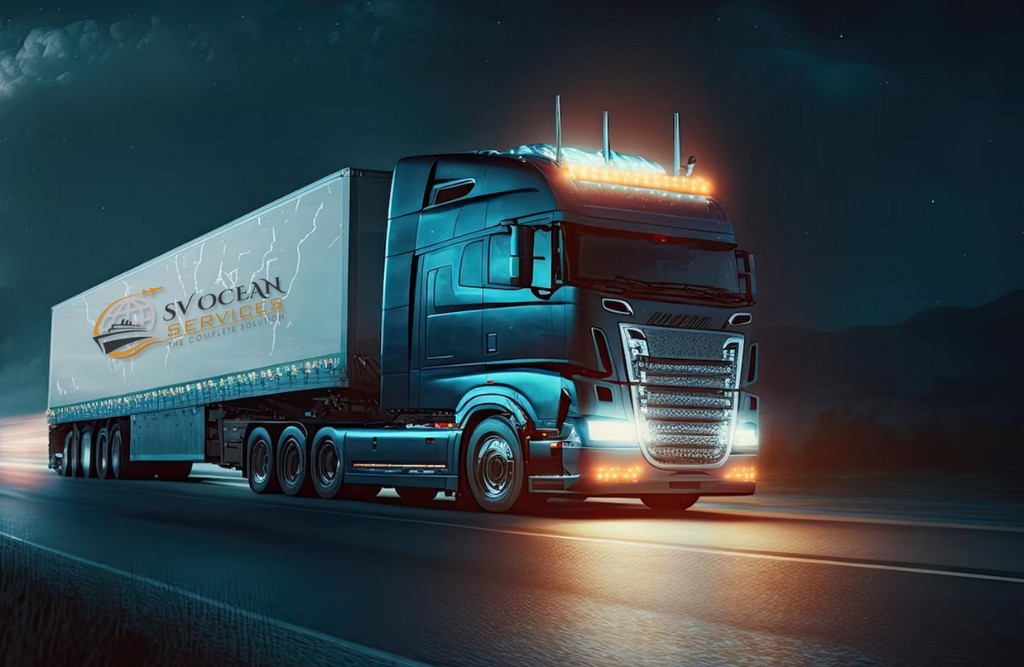 SV Ocean Services freight truck